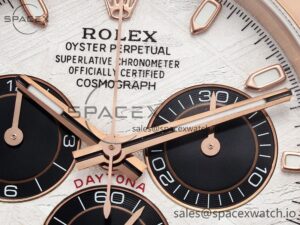 Daytona 116505 QF 1:1 Best Edition Meteorite Dial on RG Bracelet SH4130 V3 (Gain Weight) - Image 10