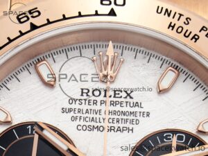 Daytona 116505 QF 1:1 Best Edition Meteorite Dial on RG Bracelet SH4130 V3 (Gain Weight) - Image 9