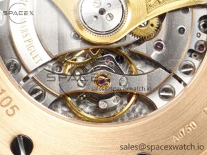 Royal Oak 41mm 15400 RG APSF 1:1 Best Edition Black Dial on Black Leather Strap SA3120 Super Clone V4 (Gain Weight) - Image 19