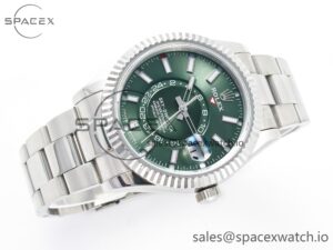 Sky-dweller SS Noob Best Edition Green Dial on SS Jubilee Bracelet A23J - Image 7