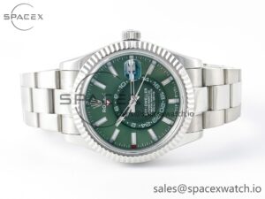 Sky-dweller SS Noob Best Edition Green Dial on SS Jubilee Bracelet A23J - Image 8