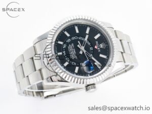 Sky-dweller SS Noob Best Edition Black Dial on SS Jubilee Bracelet A23J - Image 7