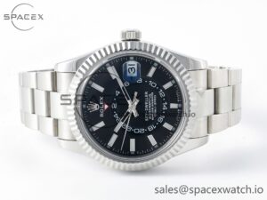 Sky-dweller SS Noob Best Edition Black Dial on SS Jubilee Bracelet A23J - Image 8
