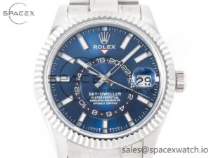 Sky-dweller SS Noob Best Edition Blue Dial on SS Jubilee Bracelet A23J - Image 2