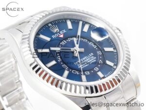 Sky-dweller SS Noob Best Edition Blue Dial on SS Jubilee Bracelet A23J - Image 6
