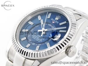 Sky-dweller SS Noob Best Edition Blue Dial on SS Jubilee Bracelet A23J - Image 5