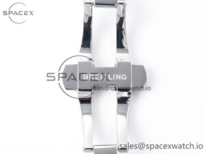 Chronomat B01 England 42mm SS BLSF 1:1 Best Edition White Dial on SS Bracelet A7750 - Image 31
