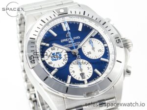 Chronomat B01 Scotland 42mm SS BLSF 1:1 Best Edition Blue Dial on SS Bracelet A7750 - Image 3