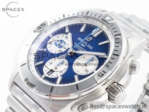 Chronomat B01 Scotland 42mm SS BLSF 1:1 Best Edition Blue Dial on SS Bracelet A7750 - Image 5