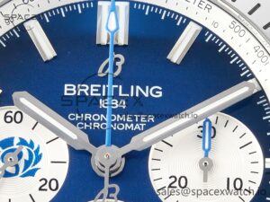 Chronomat B01 Scotland 42mm SS BLSF 1:1 Best Edition Blue Dial on SS Bracelet A7750 - Image 9