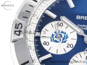 Chronomat B01 Scotland 42mm SS BLSF 1:1 Best Edition Blue Dial on SS Bracelet A7750 - Image 10