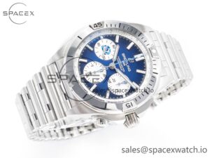 Chronomat B01 Scotland 42mm SS BLSF 1:1 Best Edition Blue Dial on SS Bracelet A7750 - Image 7