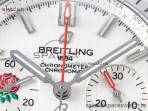 Chronomat B01 England 42mm SS BLSF 1:1 Best Edition White Dial on SS Bracelet A7750 - Image 9