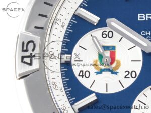 Chronomat B01 Italy 42mm SS BLSF 1:1 Best Edition Blue Dial on SS Bracelet A7750 - Image 10