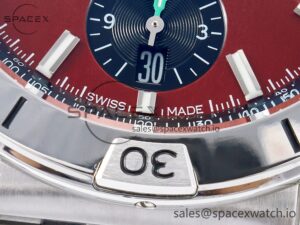 Chronomat B01 Wales 42mm SS BLSF 1:1 Best Edition Red Dial on SS Bracelet A7750 - Image 11