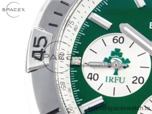 Chronomat B01 Ireland 42mm SS BLSF 1:1 Best Edition Green Dial on SS Bracelet A7750 - Image 11