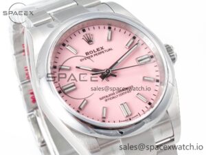 Oyster Perpetual 36mm 126000 Clean 1:1 Best Edition 904L Steel Pink Dial on SS Bracelet VR3230 - Image 3