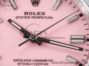 Oyster Perpetual 36mm 126000 Clean 1:1 Best Edition 904L Steel Pink Dial on SS Bracelet VR3230 - Image 9