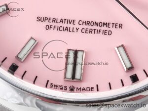 Oyster Perpetual 36mm 126000 Clean 1:1 Best Edition 904L Steel Pink Dial on SS Bracelet VR3230 - Image 10