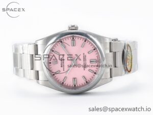 Oyster Perpetual 36mm 126000 Clean 1:1 Best Edition 904L Steel Pink Dial on SS Bracelet VR3230 - Image 8