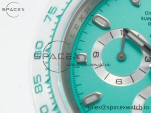 Daytona AET White Solid Ceramic Case and Bracelet Avocado Green Dial ZF 1:1 Best Edition SH4130 - Image 9