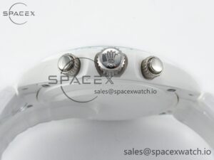 Daytona AET White Solid Ceramic Case and Bracelet Avocado Green Dial ZF 1:1 Best Edition SH4130 - Image 14