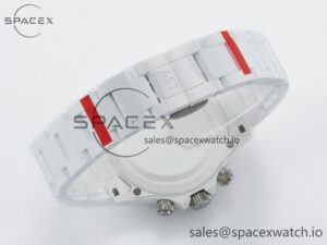 Daytona AET White Solid Ceramic Case and Bracelet Avocado Green Dial ZF 1:1 Best Edition SH4130 - Image 15