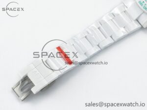 Daytona AET White Solid Ceramic Case and Bracelet Avocado Green Dial ZF 1:1 Best Edition SH4130 - Image 18
