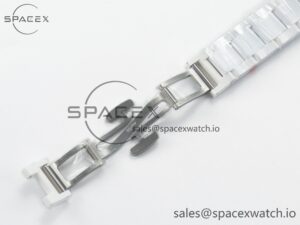 Daytona AET White Solid Ceramic Case and Bracelet Avocado Green Dial ZF 1:1 Best Edition SH4130 - Image 22