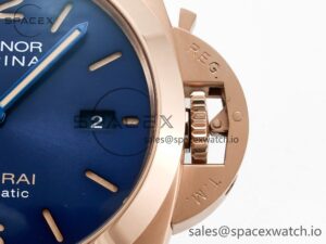 PAM1157 W TTF 1:1 Best Edition on Blue Leather Strap P9010 - Image 11