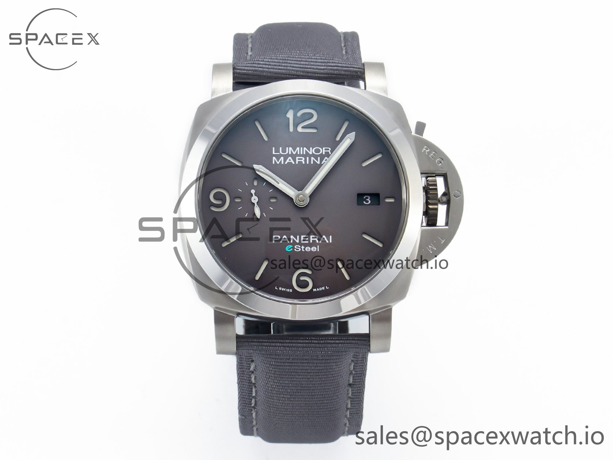 IMG_6733 拷贝 PAM1358 W TTF 1:1 Best Edition on Gray Nylon Strap P9010 - Image 1