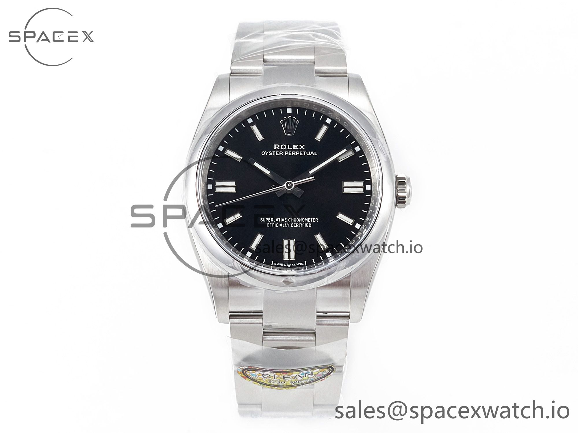 IMG_7005 拷贝 Oyster Perpetual 126000 36mm Clean 1:1 Best Edition 904L Steel Black Dial VR3230 - Image 1