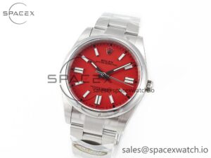 Oyster Perpetual 126000 41mm Clean 1:1 Best Edition 904L Steel Red Dial VR3230 - Image 4