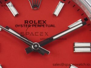 Oyster Perpetual 126000 41mm Clean 1:1 Best Edition 904L Steel Red Dial VR3230 - Image 9