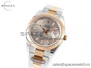 DateJust 41 126331 Clean 904L SS/RG 1:1 Best Edition Champagne Dial on Oyster Bracelet VR3235 - Image 4