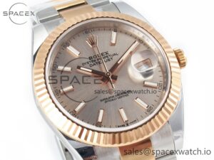 DateJust 41 126331 Clean 904L SS/RG 1:1 Best Edition Champagne Dial on Oyster Bracelet VR3235 - Image 3