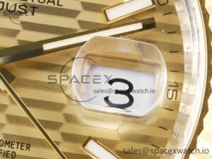 DateJust 41 126333 Clean 1:1 Best Edition 904L Steel YG Textured Dial on SS/YG Oyster Bracelet VR3235 - Image 10