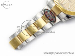 DateJust 41 126333 Clean 1:1 Best Edition 904L Steel YG Textured Dial on SS/YG Oyster Bracelet VR3235 - Image 25