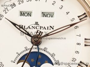 Villeret 6654 SS Complicated Function APSF 1:1 Best Edition White Dial on Leather Strap A6654 - Image 9