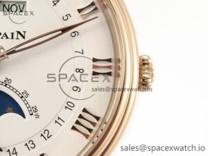 Villeret 6654 SS Complicated Function APSF 1:1 Best Edition White Dial on Leather Strap A6654 - Image 10