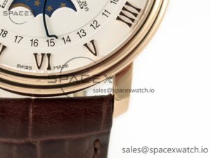 Villeret 6654 SS Complicated Function APSF 1:1 Best Edition White Dial on Leather Strap A6654 - Image 12