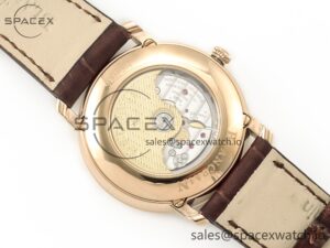 Villeret 6654 SS Complicated Function APSF 1:1 Best Edition White Dial on Leather Strap A6654 - Image 16