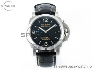 PAM1312 W TTF 1:1 Best Edition on Black Leather Strap P9010