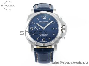 PAM1313 W TTF 1:1 Best Edition on Blue Leather Strap P9010