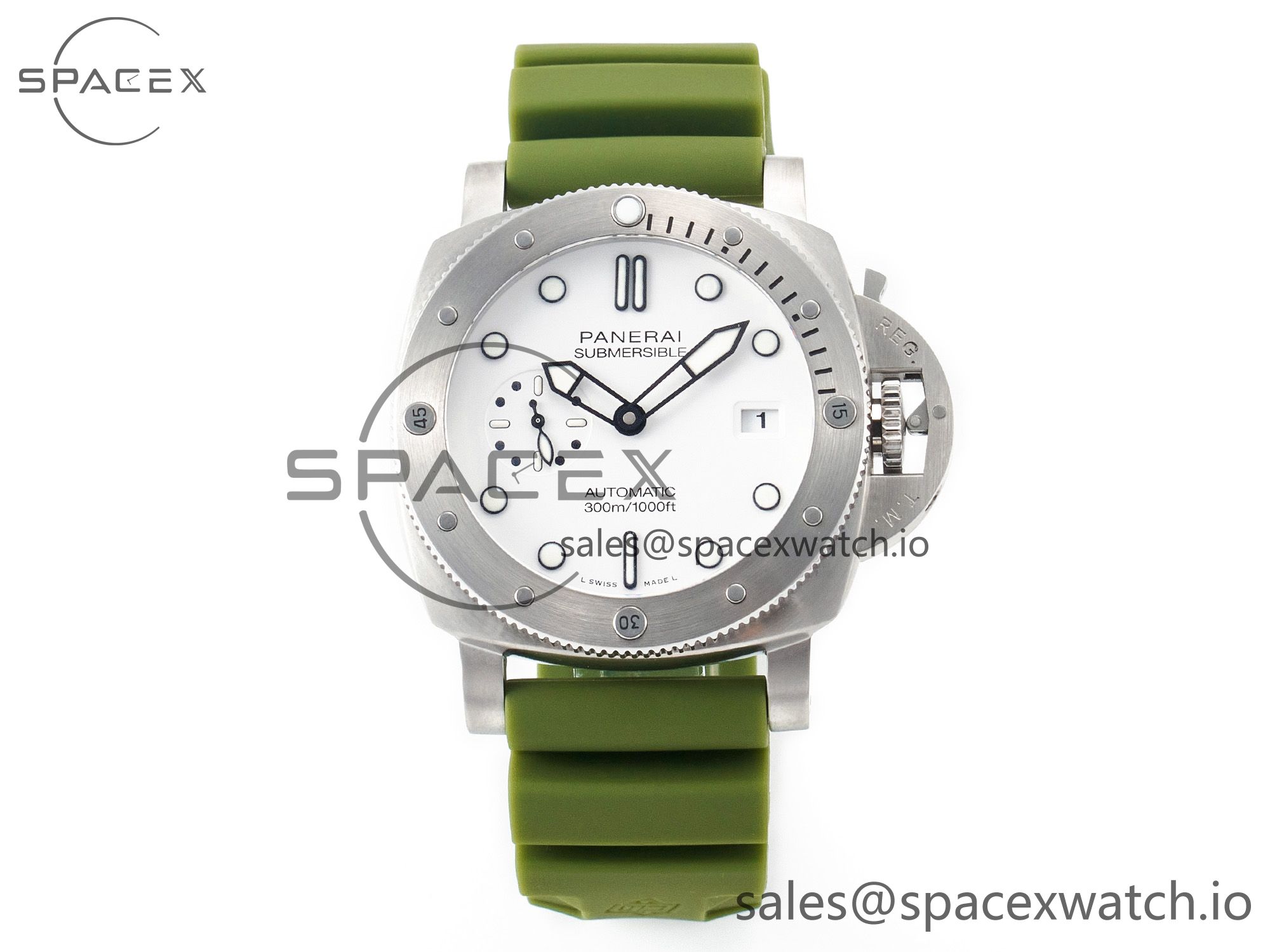 IMG_7356 拷贝 PAM1226 V SS TTF 1:1 Best Edition on Green Rubber Strap P900 - Image 1