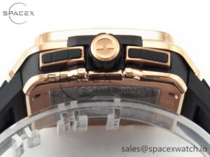 Square Bang Unico 42mm RG BBF 1:1 Best Edition Skeleton Dial on Black Rubber Strap A1280 - Image 13