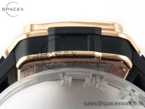 Square Bang Unico 42mm RG BBF 1:1 Best Edition Skeleton Dial on Black Rubber Strap A1280 - Image 12