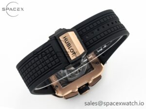 Square Bang Unico 42mm RG BBF 1:1 Best Edition Skeleton Dial Ceramic Bezel on Black Rubber Strap A1280 - Image 11