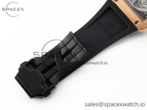 Square Bang Unico 42mm RG BBF 1:1 Best Edition Skeleton Dial on Black Rubber Strap A1280 - Image 26