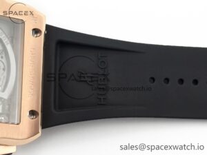 Square Bang Unico 42mm RG BBF 1:1 Best Edition Skeleton Dial Ceramic Bezel on Black Rubber Strap A1280 - Image 25